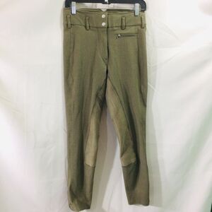 Olive Riding-Style Women's Pants